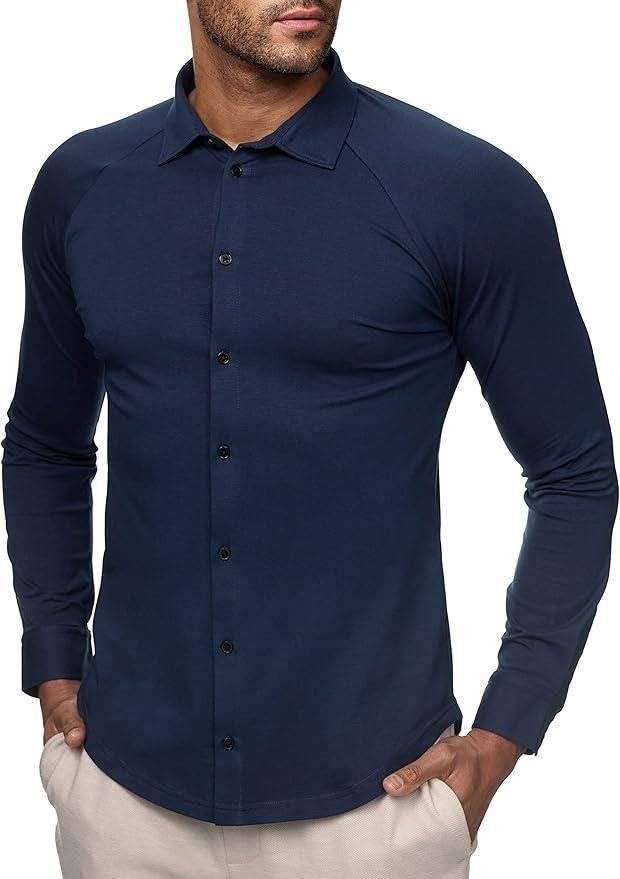 Mens Slim Fit Stretch Shirt - Style and Comfort